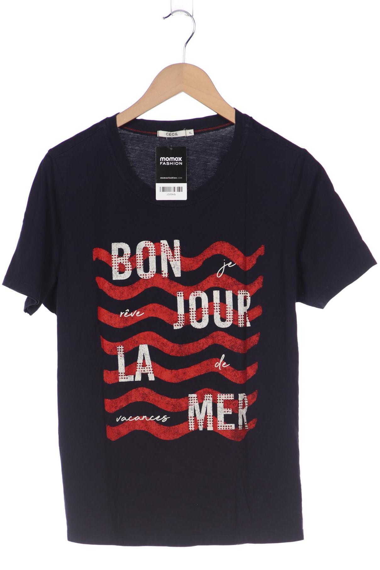 

CECIL Damen T-Shirt, marineblau