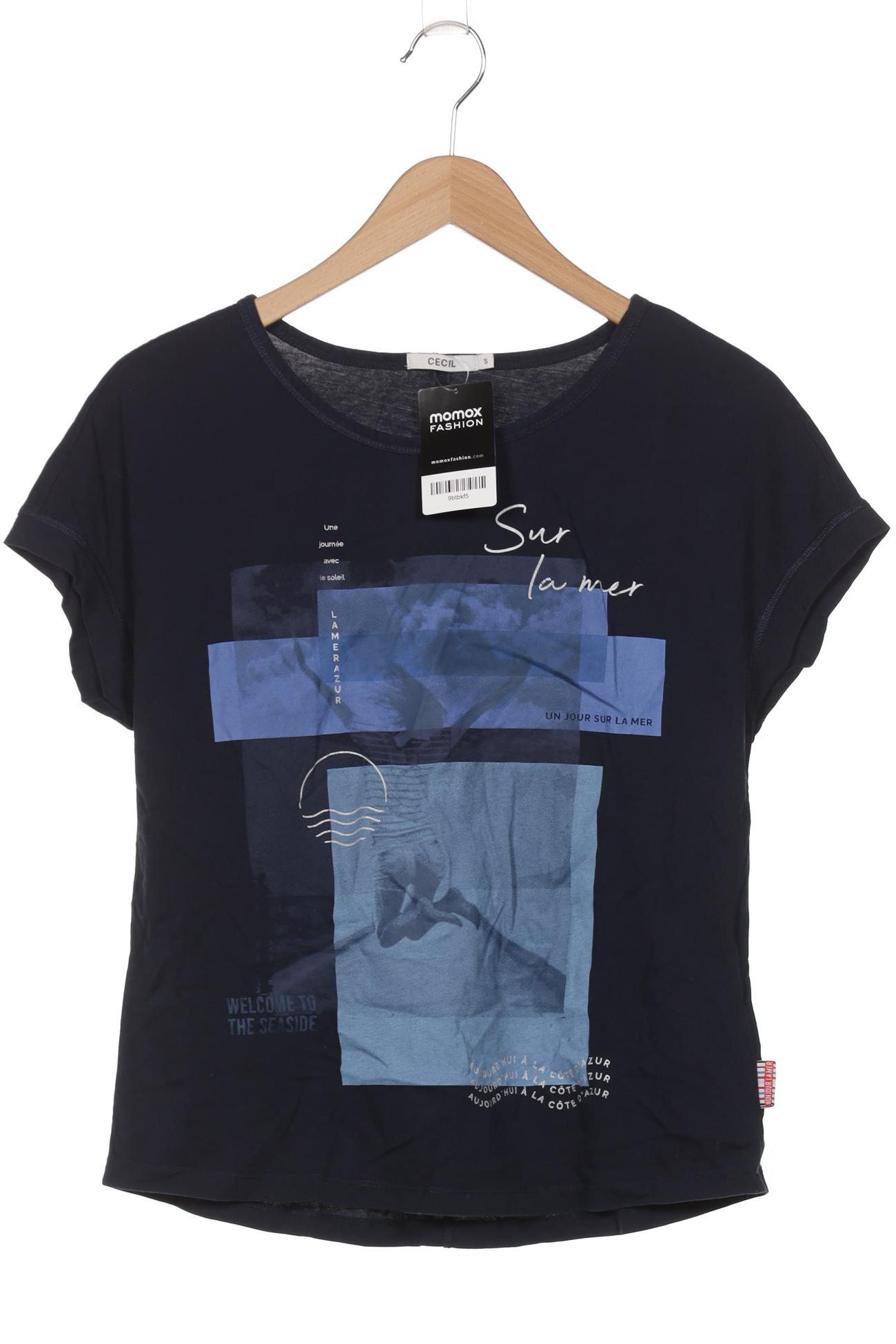 

Cecil Damen T-Shirt, marineblau, Gr. 36