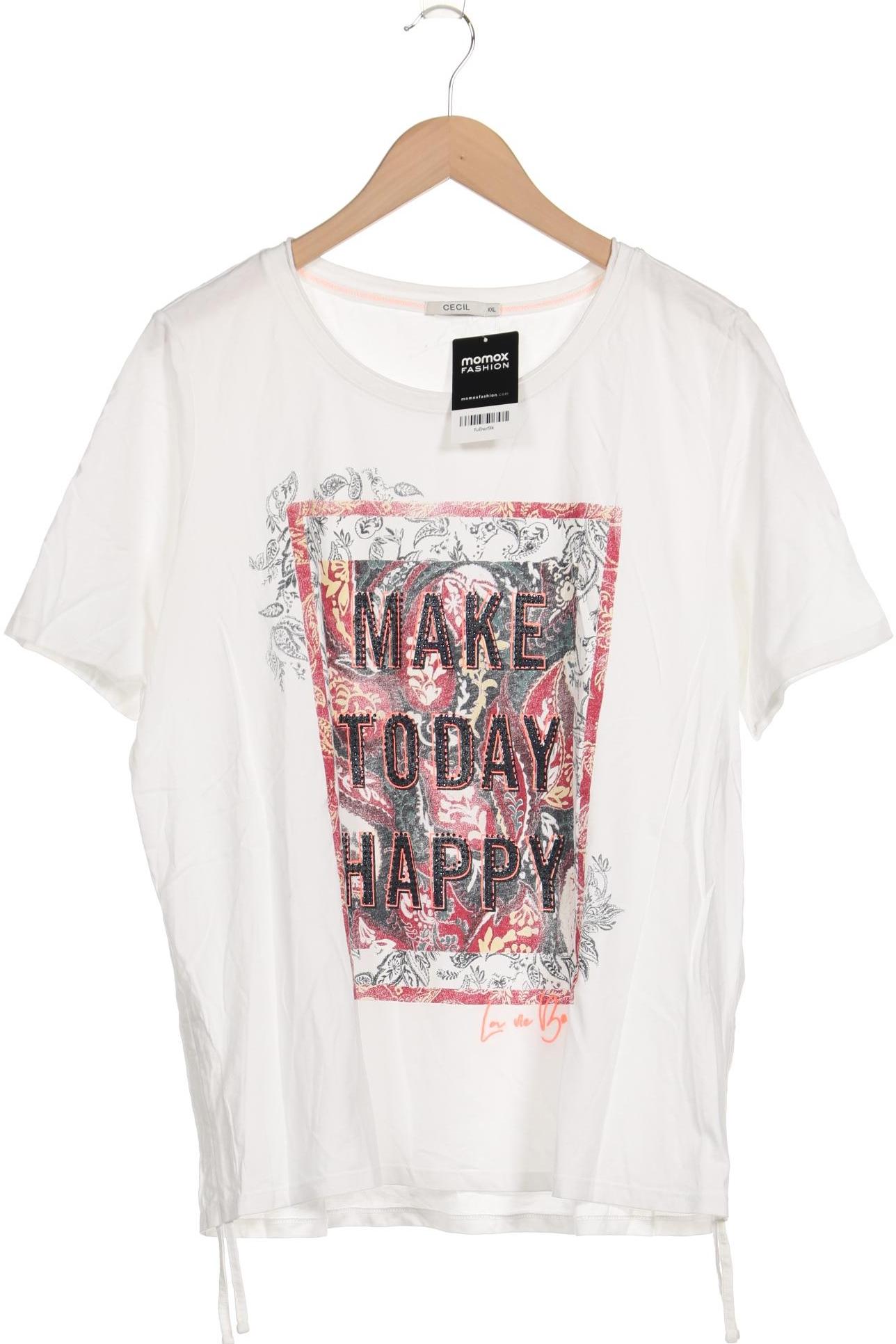 

Cecil Damen T-Shirt, weiß, Gr. 46