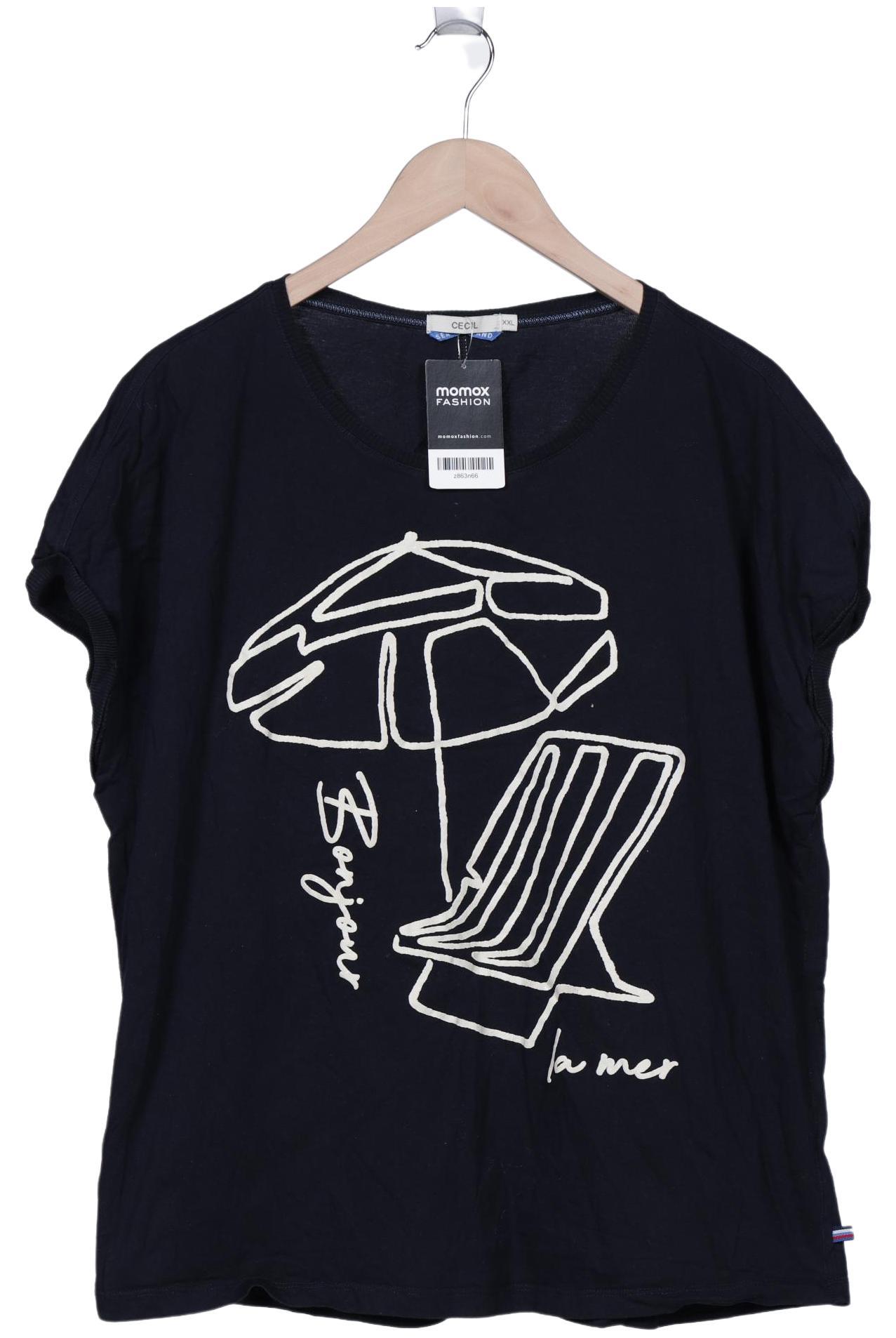 

Cecil Damen T-Shirt, marineblau, Gr. 46