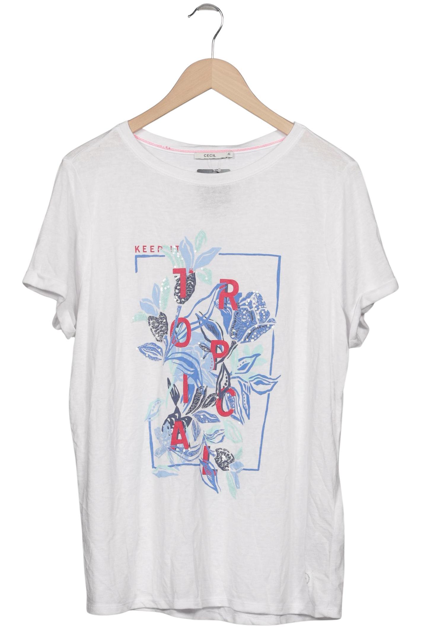 

Cecil Damen T-Shirt, weiß, Gr. 44