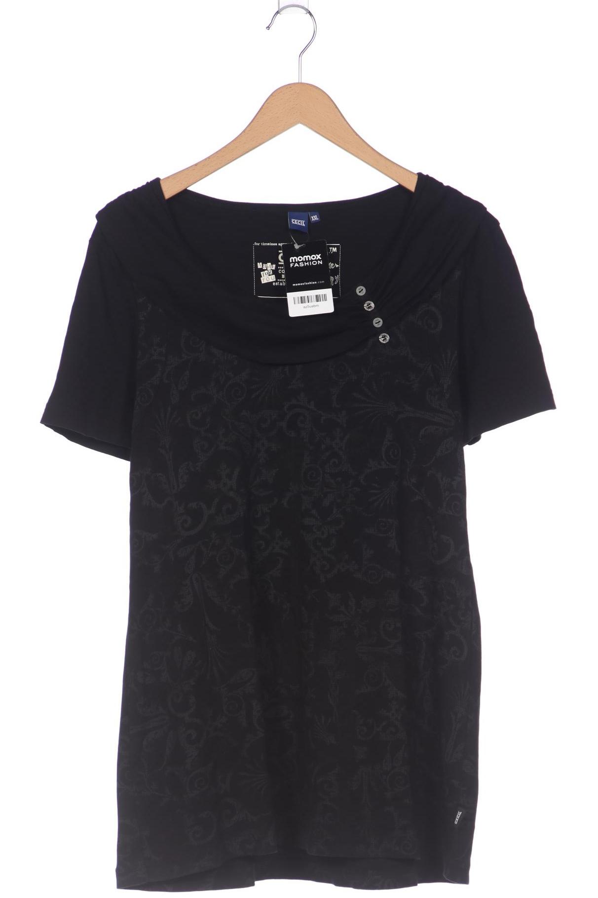 

Cecil Damen T-Shirt, schwarz, Gr. 46