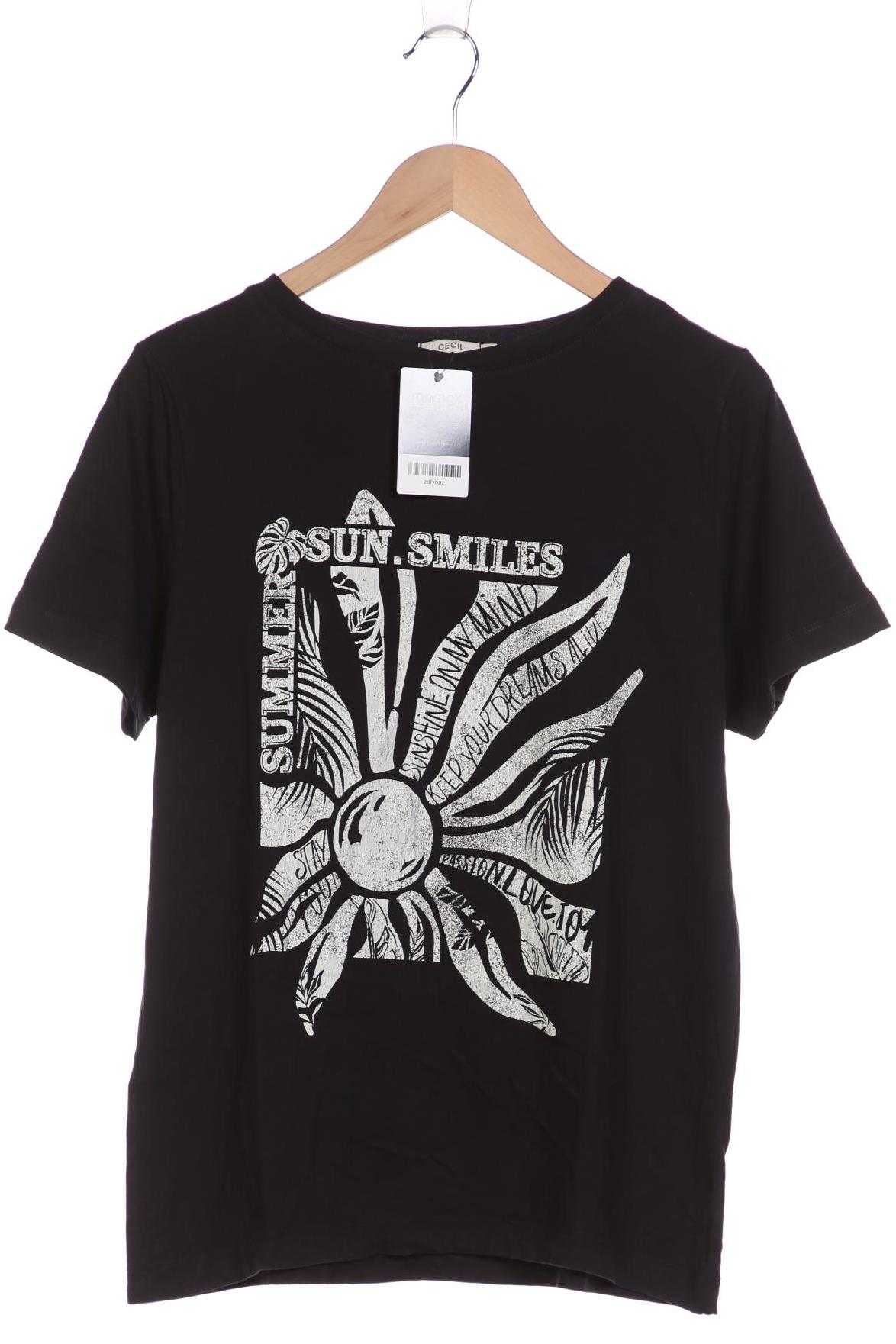 

Cecil Damen T-Shirt, schwarz, Gr. 42
