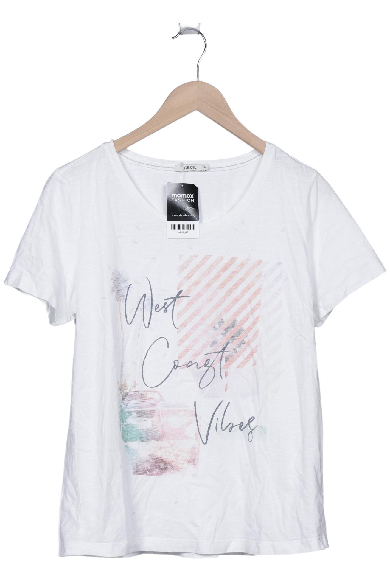 

Cecil Damen T-Shirt, weiß, Gr. 42