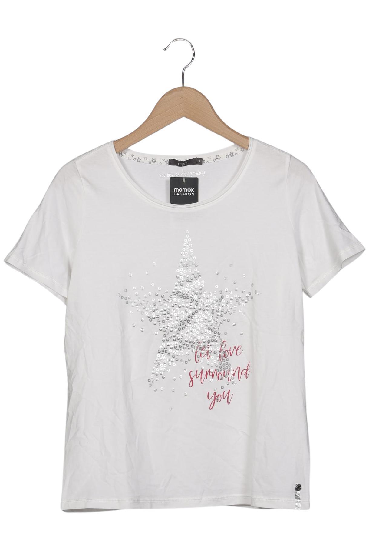 

Cecil Damen T-Shirt, weiß, Gr. 36