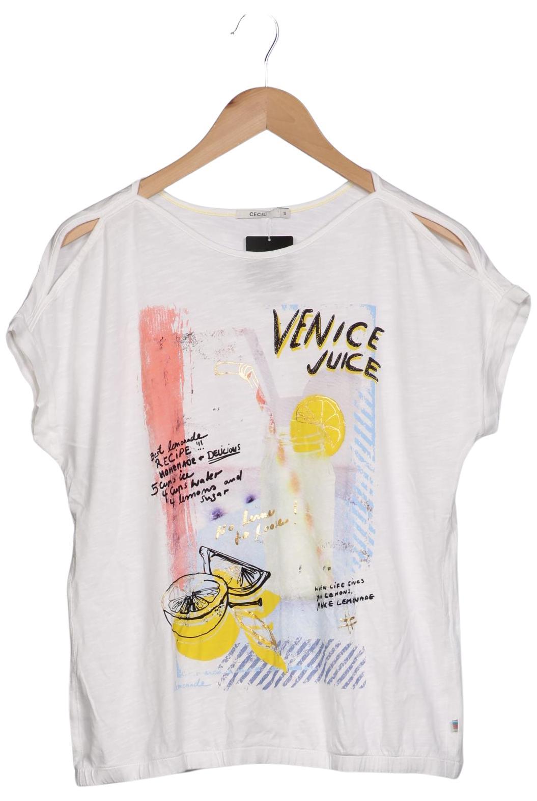 

Cecil Damen T-Shirt, weiß, Gr. 36