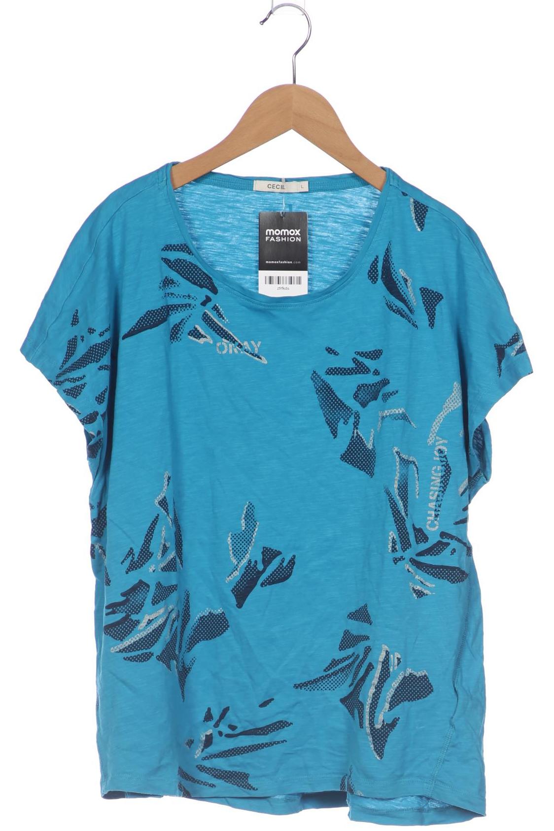 

Cecil Damen T-Shirt, blau, Gr. 42