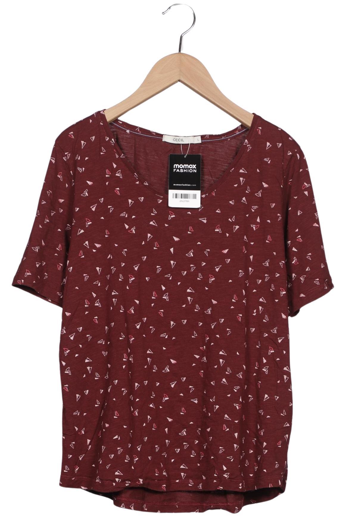

Cecil Damen T-Shirt, bordeaux, Gr. 42
