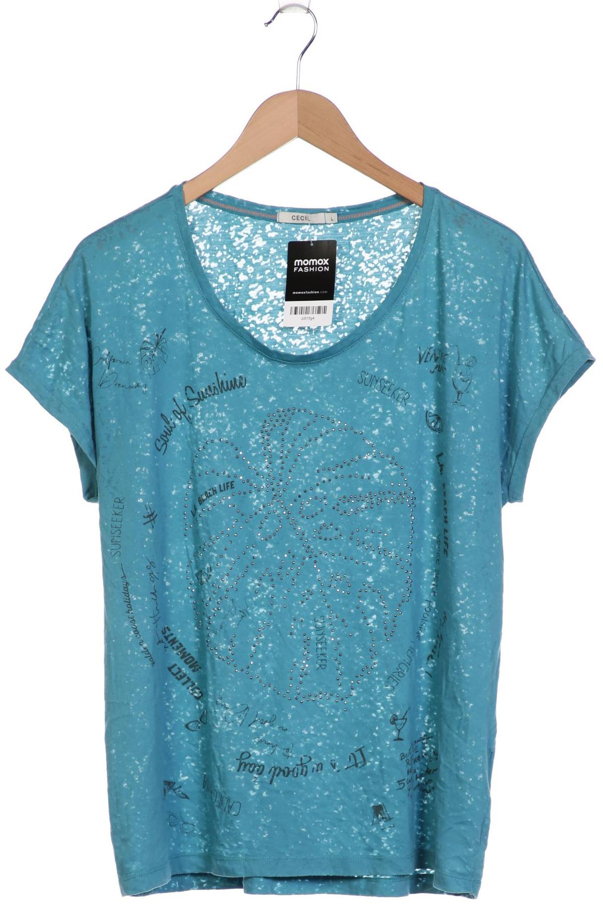 

Cecil Damen T-Shirt, türkis, Gr. 42