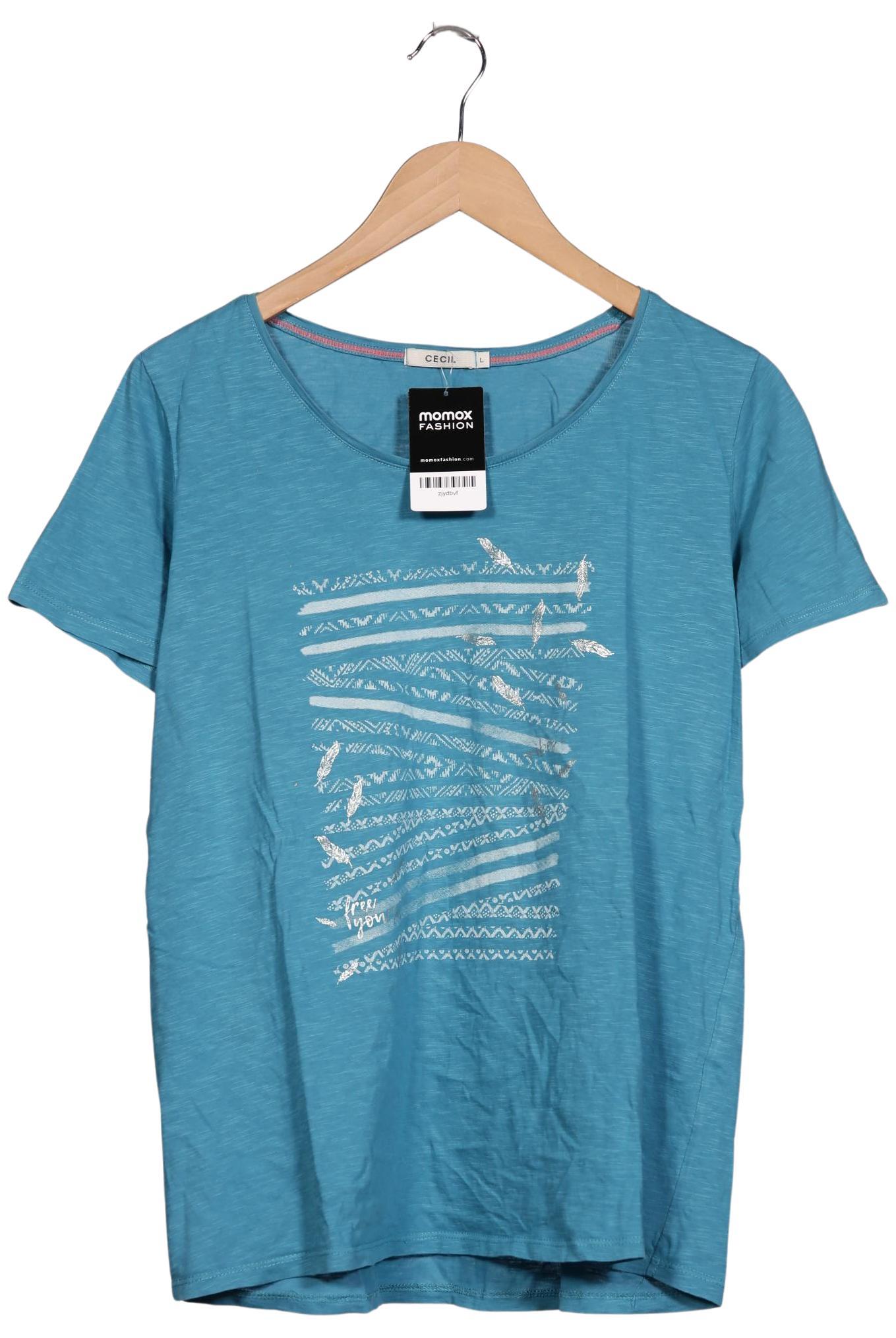 Thumbnail - Cecil Damen T-Shirt, blau, Gr. 42