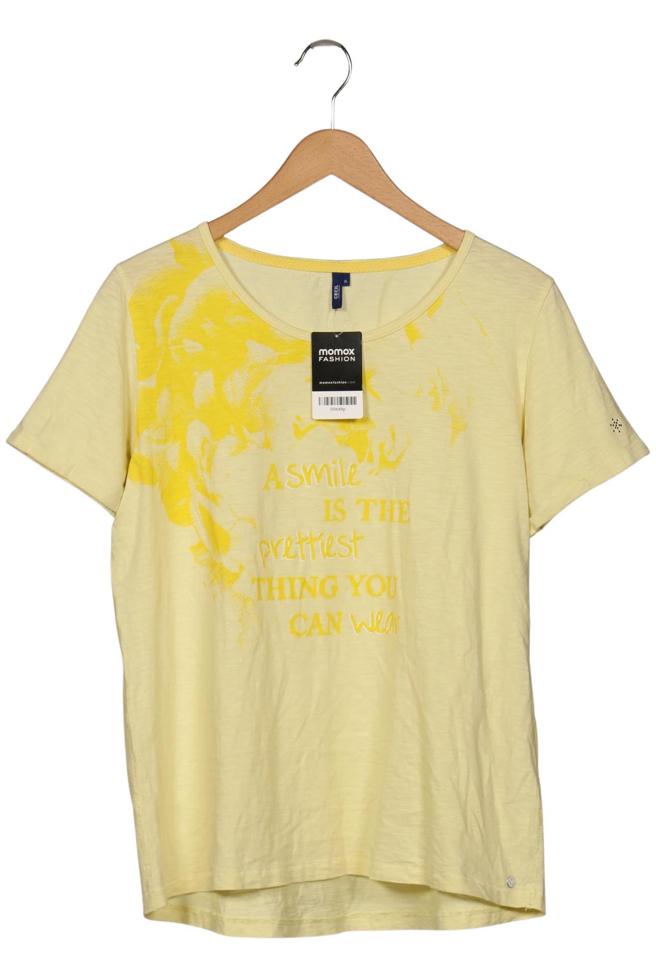 

Cecil Damen T-Shirt, gelb, Gr. 44