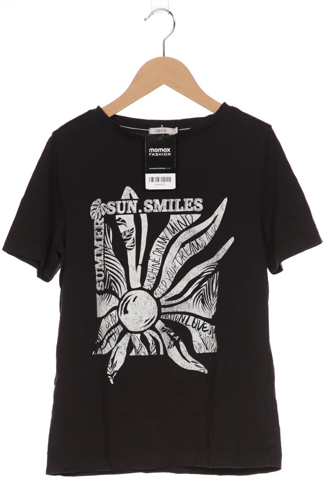 

CECIL Damen T-Shirt, schwarz