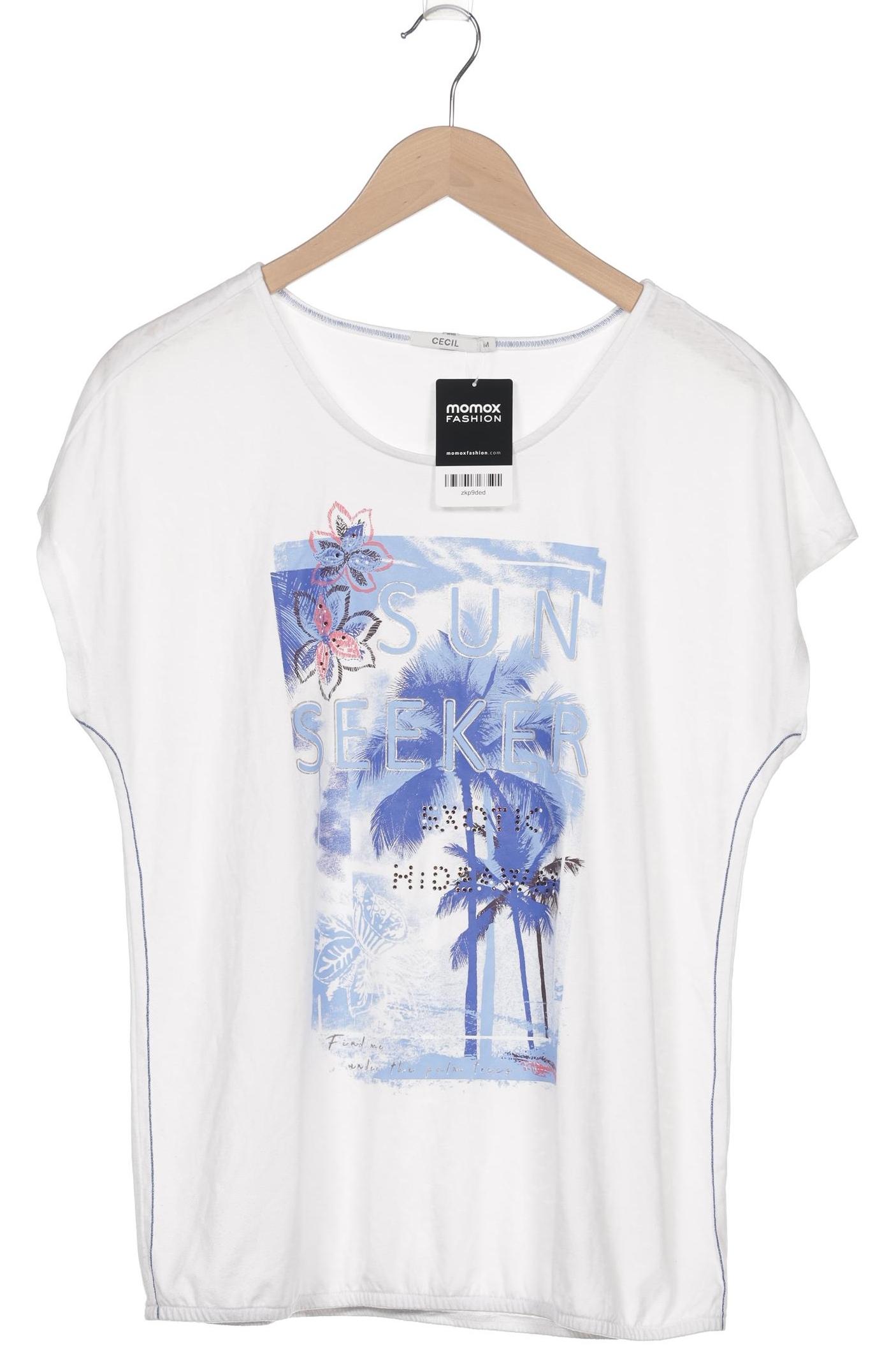 

Cecil Damen T-Shirt, weiß, Gr. 38