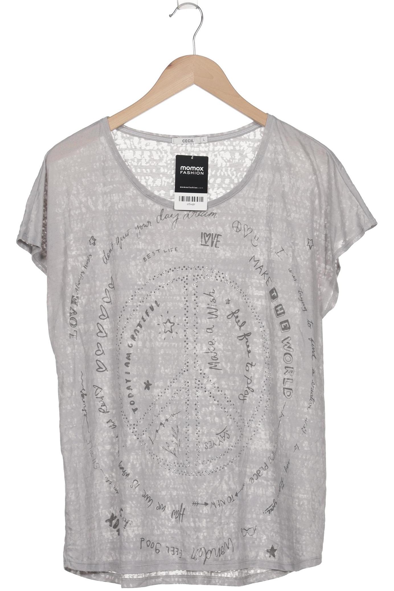 

Cecil Damen T-Shirt, grau, Gr. 42