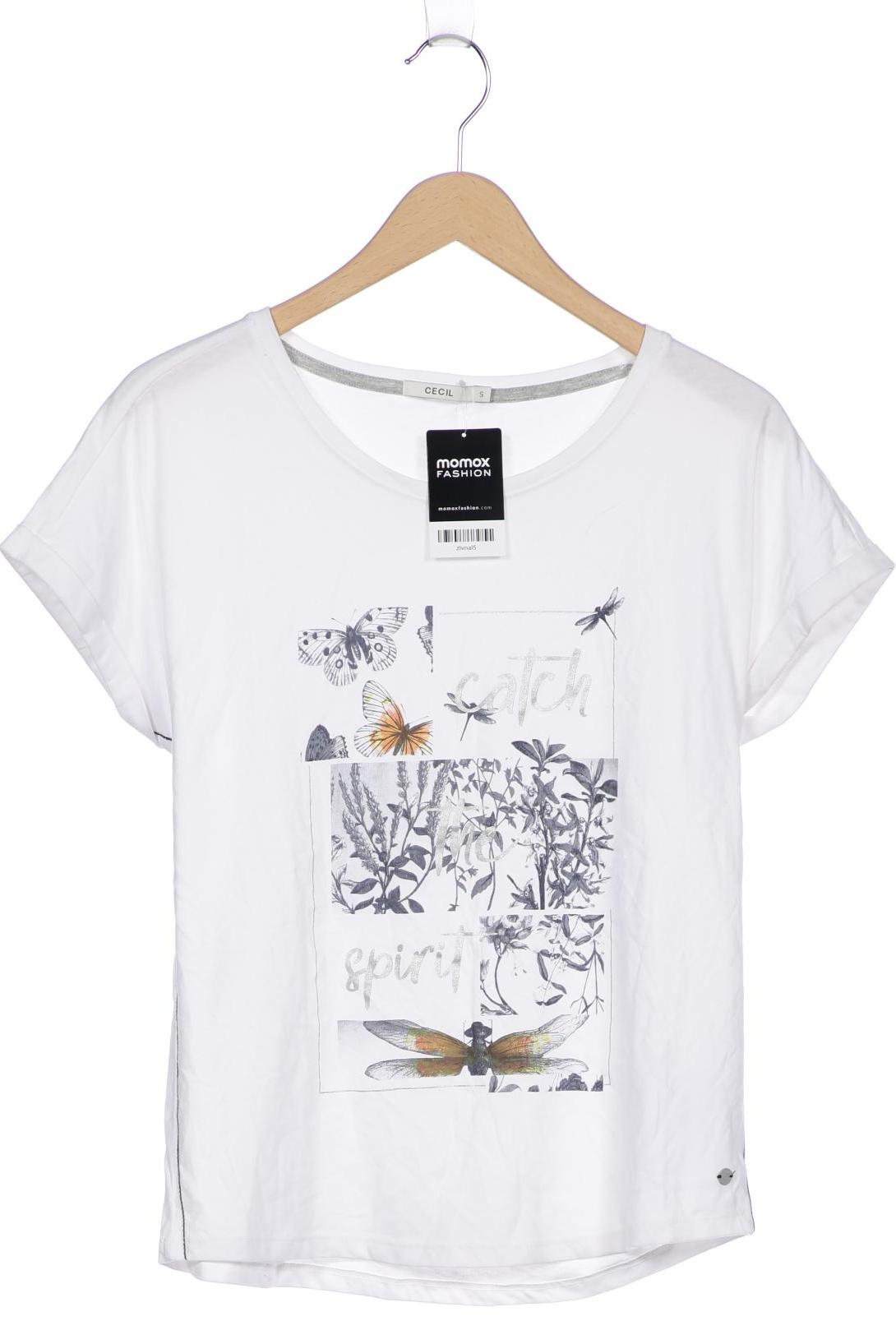 

CECIL Damen T-Shirt, weiß