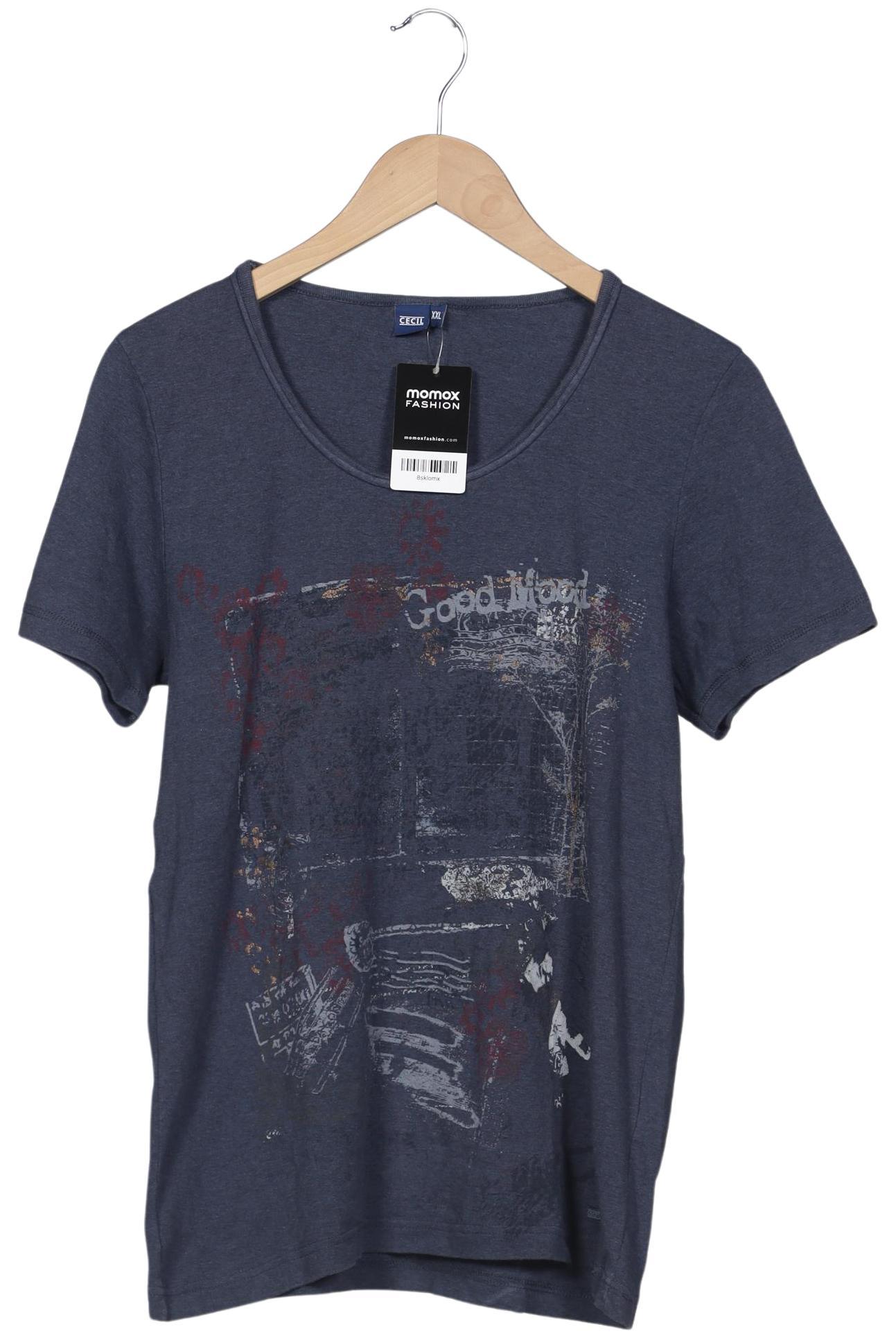 

Cecil Damen T-Shirt, marineblau, Gr. 46