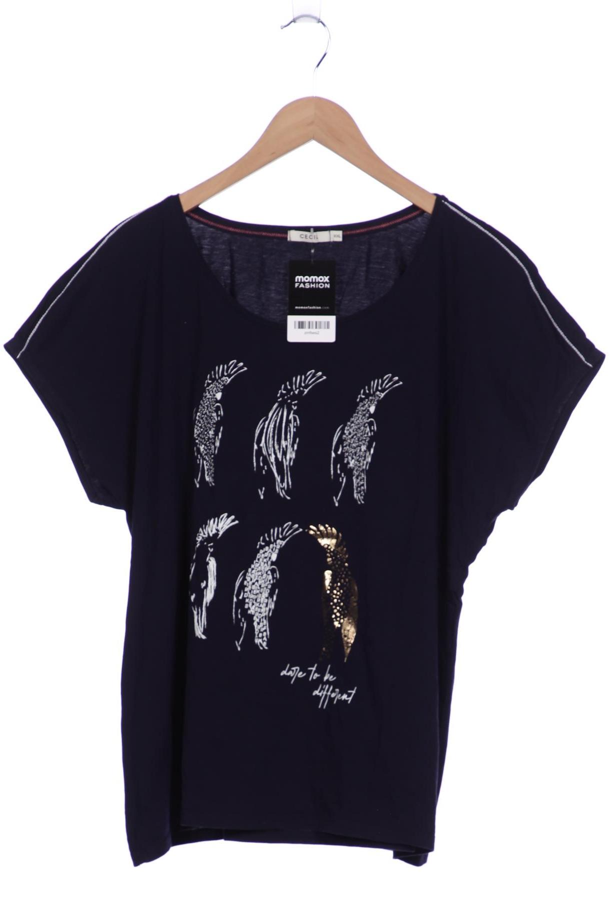 

Cecil Damen T-Shirt, marineblau, Gr. 46