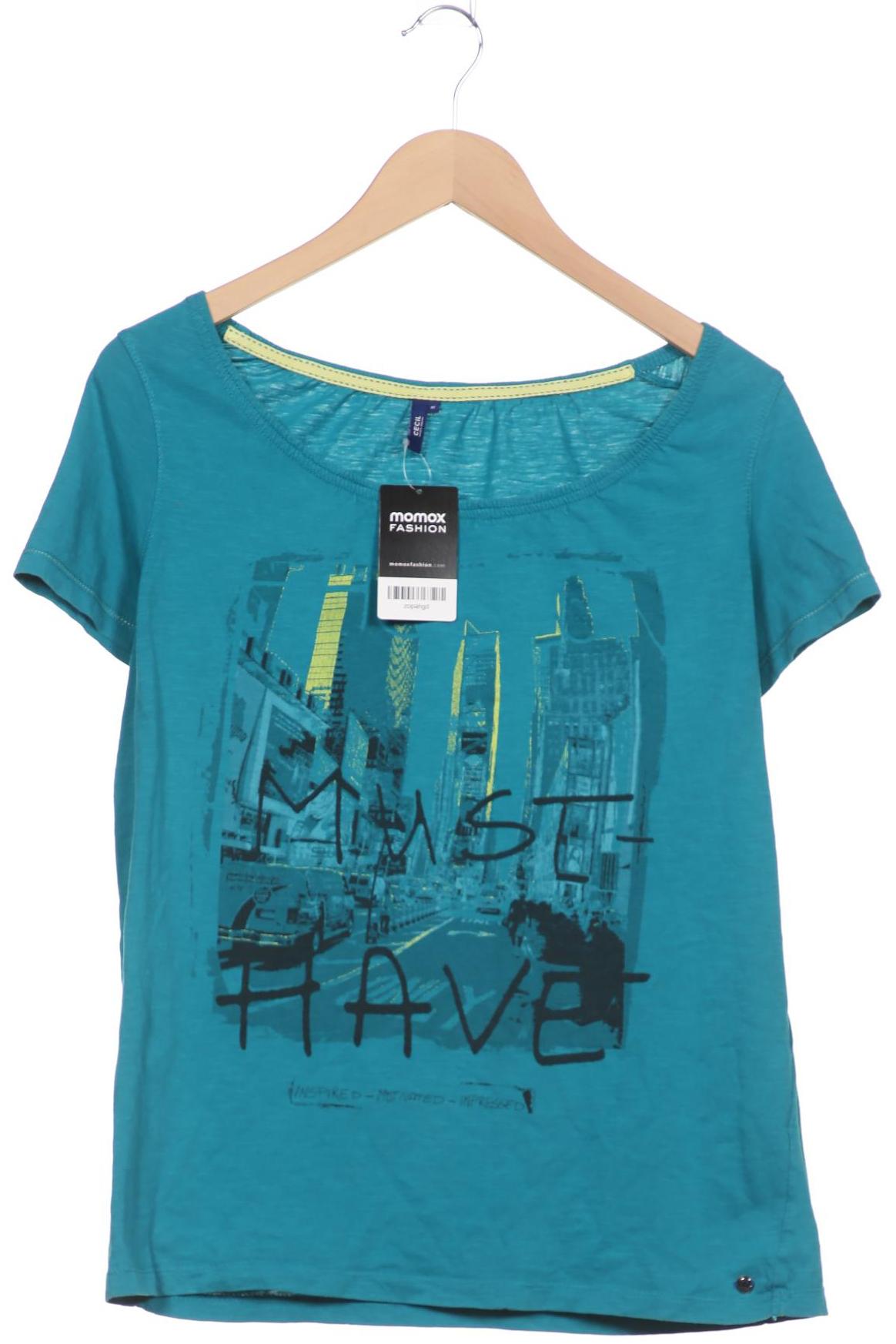 

Cecil Damen T-Shirt, blau, Gr. 38