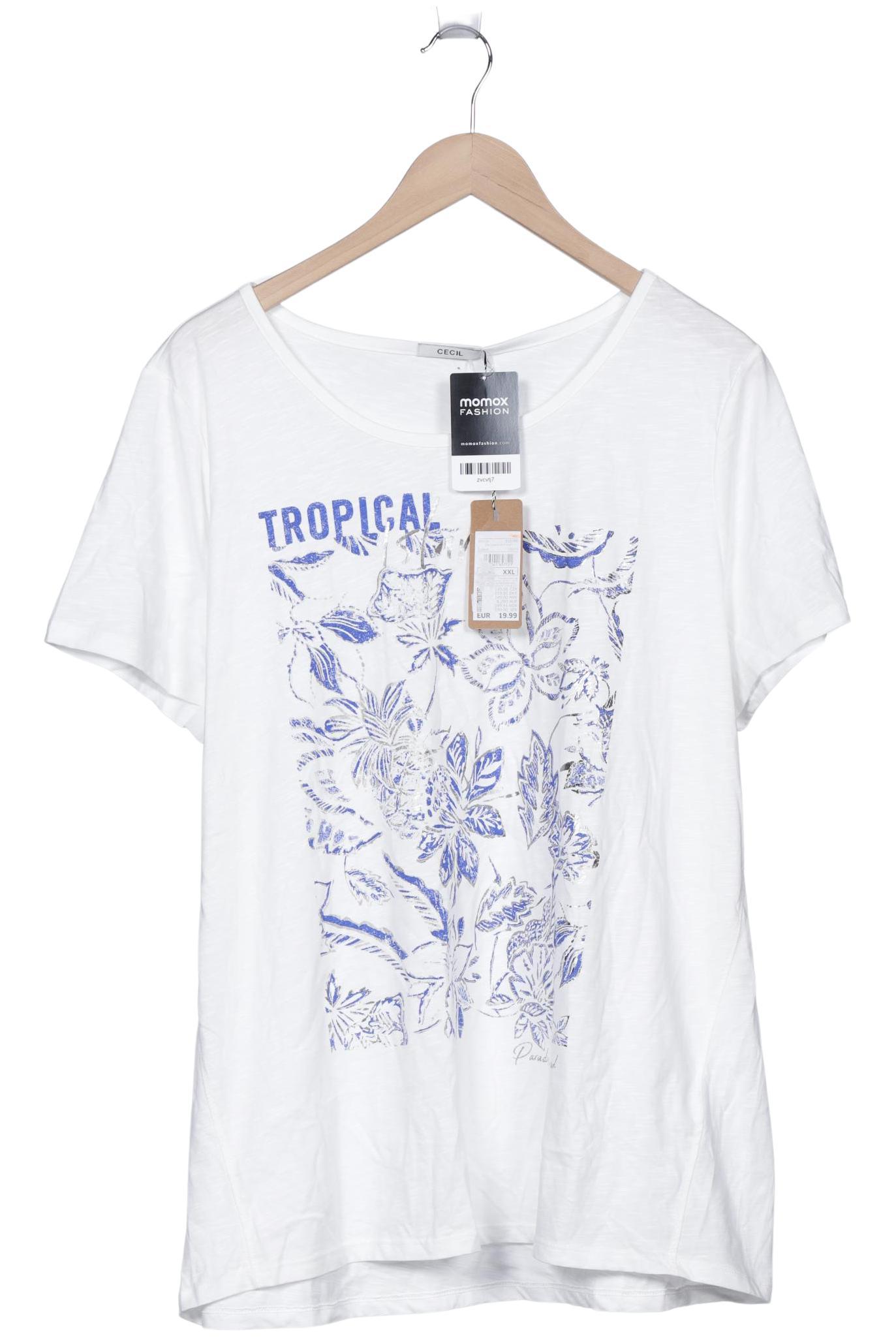 

Cecil Damen T-Shirt, weiß, Gr. 46