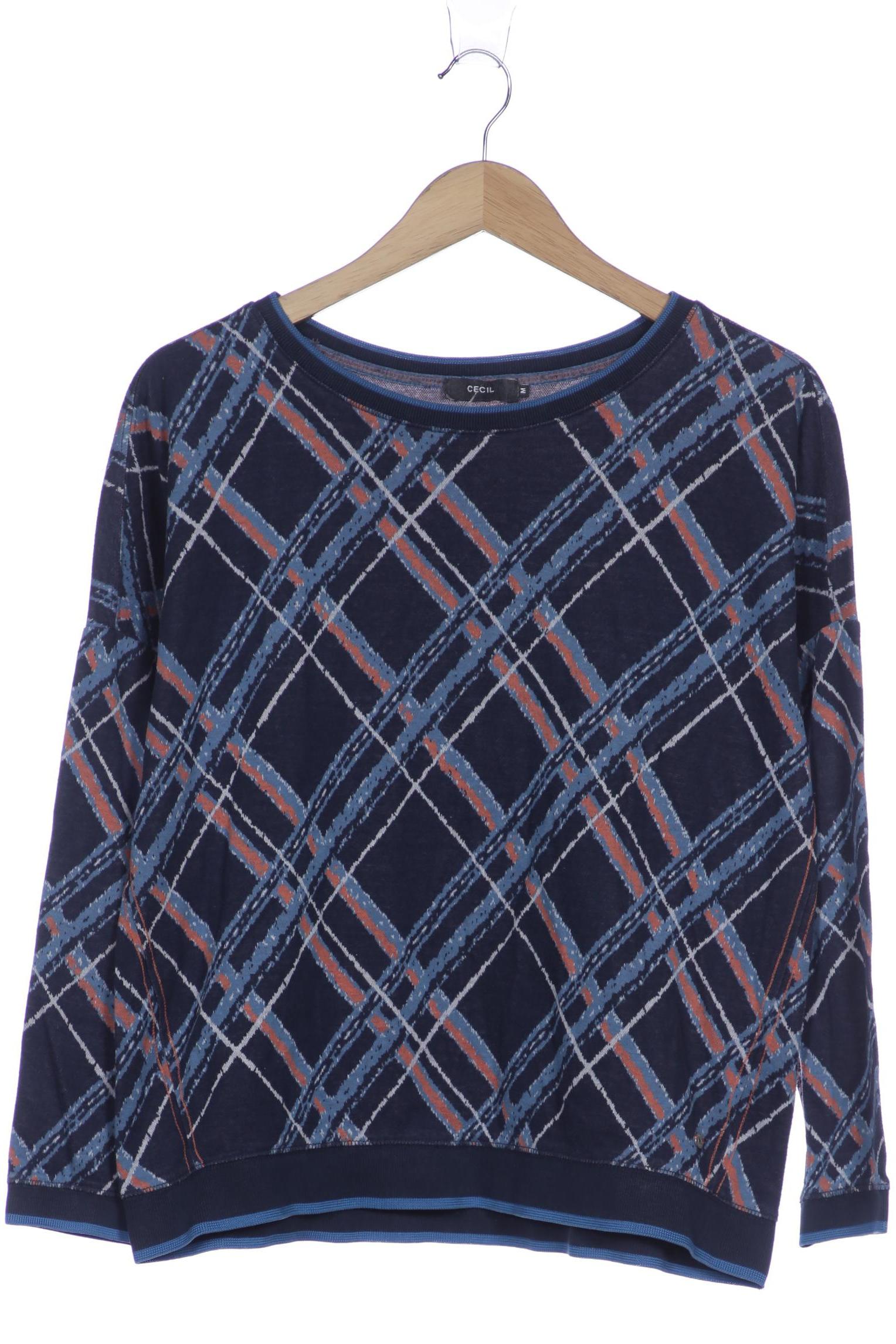 

Cecil Herren Langarmshirt, blau, Gr. 48