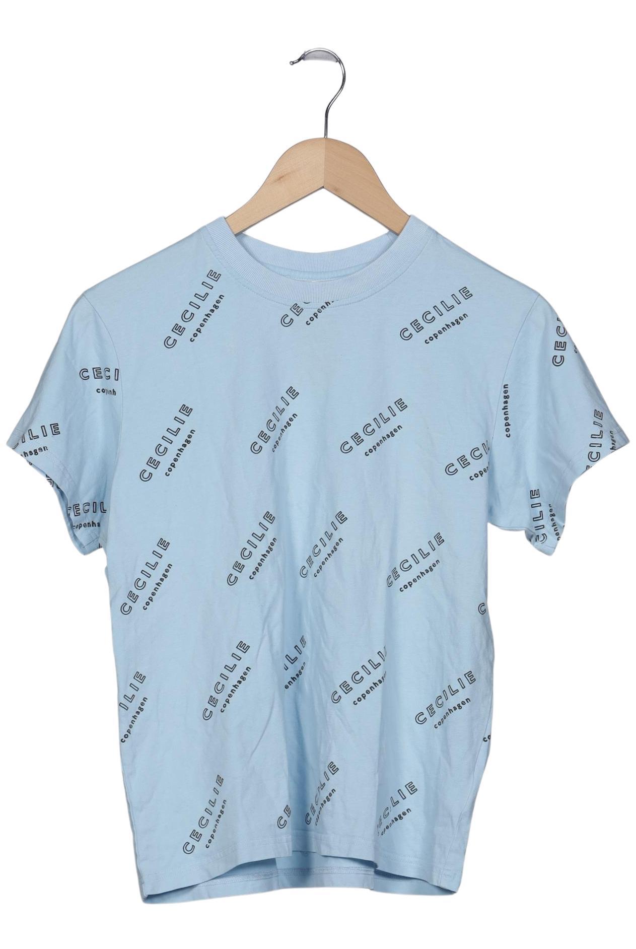 

Cecilie Copenhagen Damen T-Shirt, hellblau, Gr. 38