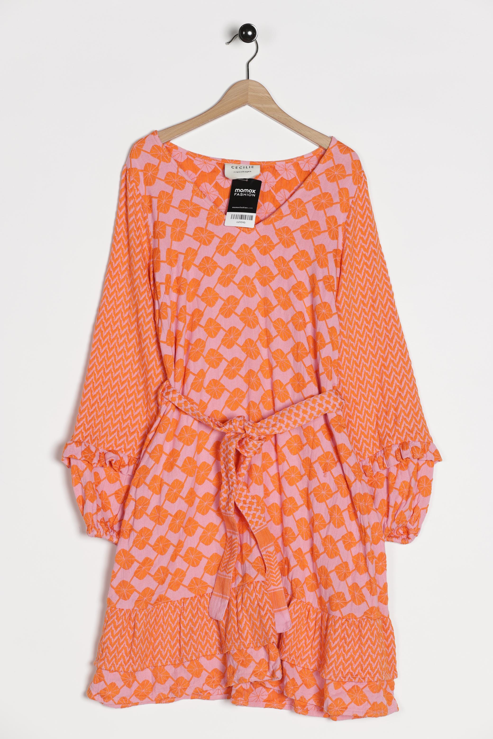 

Cecilie Copenhagen Damen Kleid, orange, Gr. 34