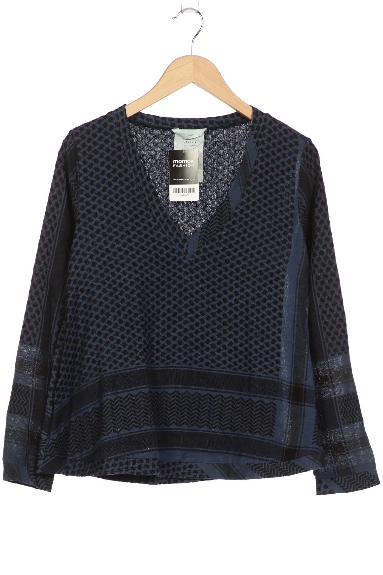 

Cecilie Copenhagen Damen Langarmshirt, marineblau, Gr. uni