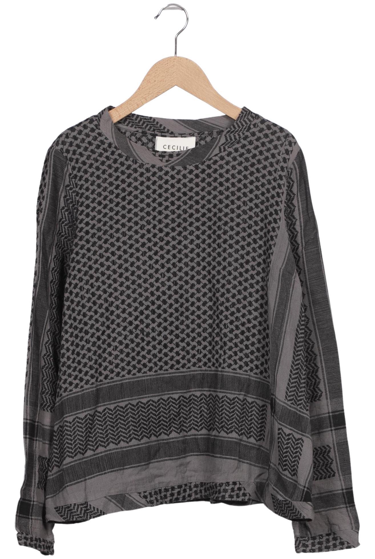 

Cecilie Copenhagen Damen Langarmshirt, grau, Gr. 34