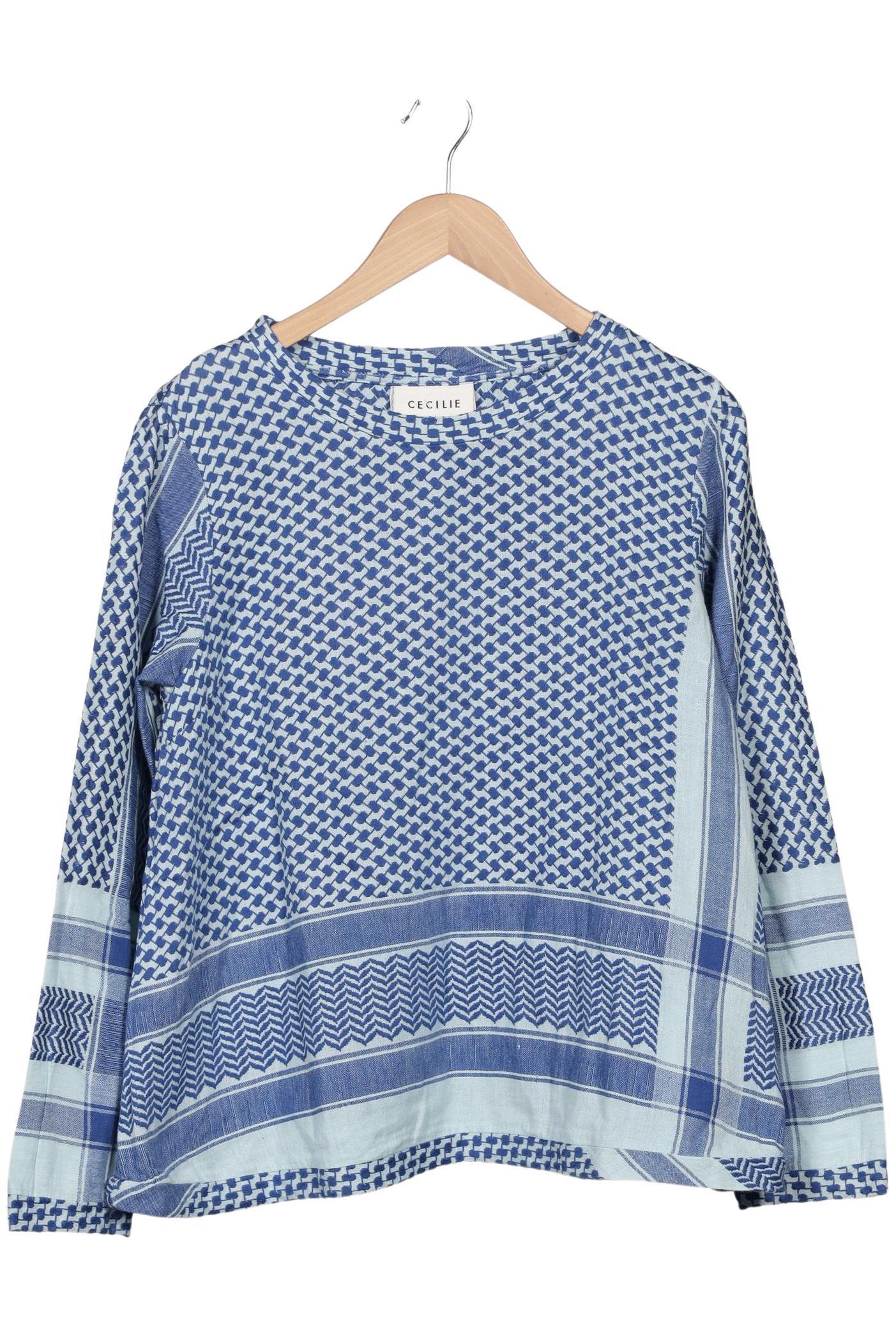 

Cecilie Copenhagen Damen Langarmshirt, blau, Gr. 42