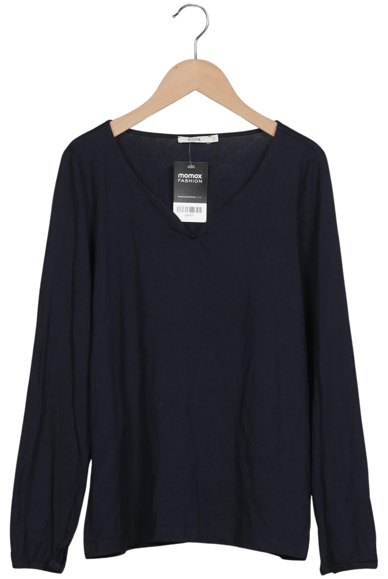 

Cecilie Copenhagen Damen Langarmshirt, marineblau, Gr. 36