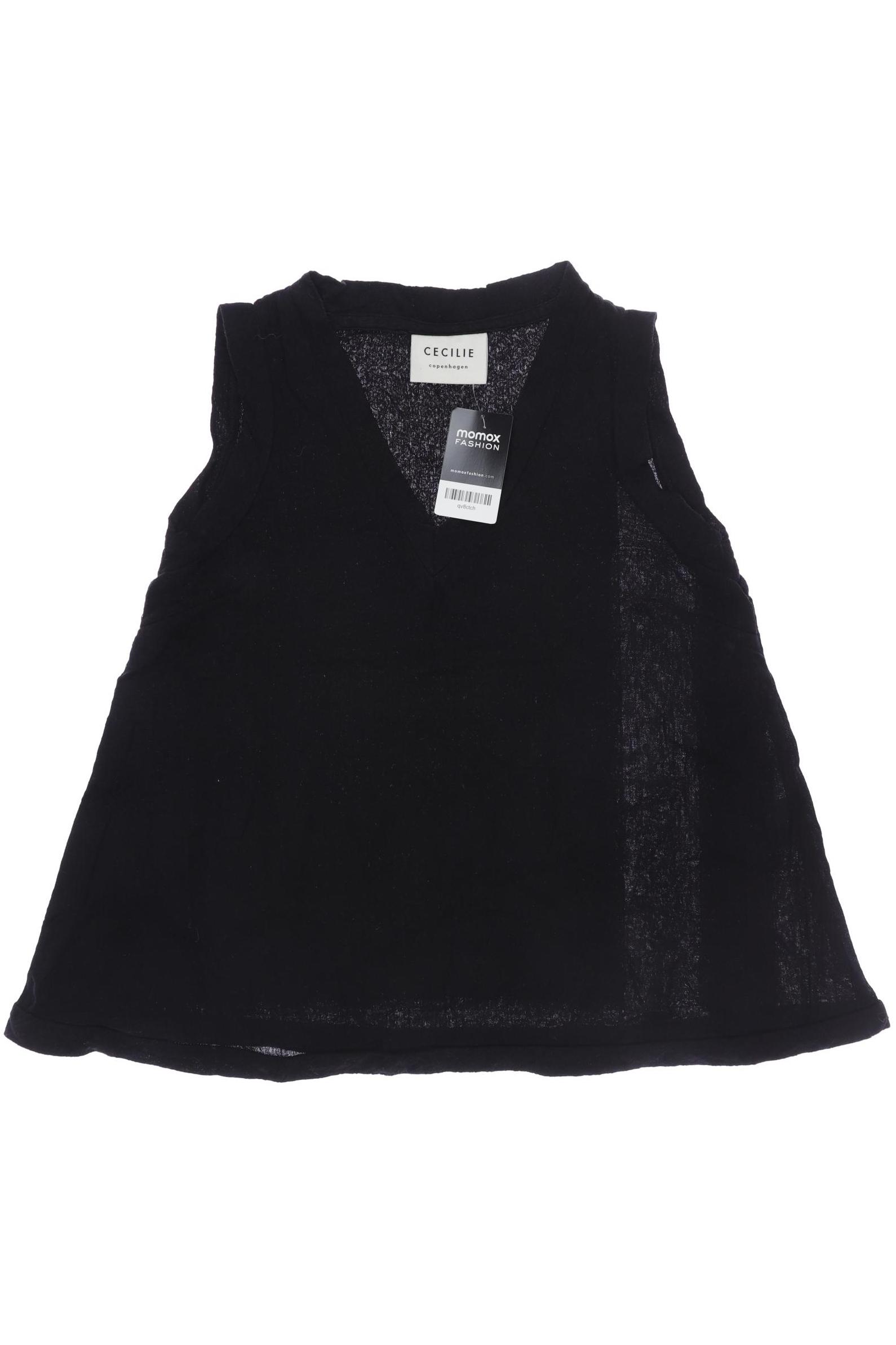 

Cecilie Copenhagen Damen Top, schwarz, Gr. 34