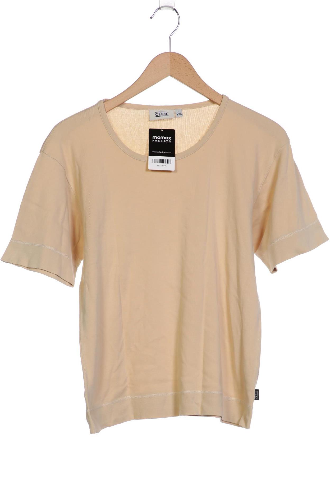 

Cecilie Copenhagen Damen T-Shirt, beige, Gr. 46