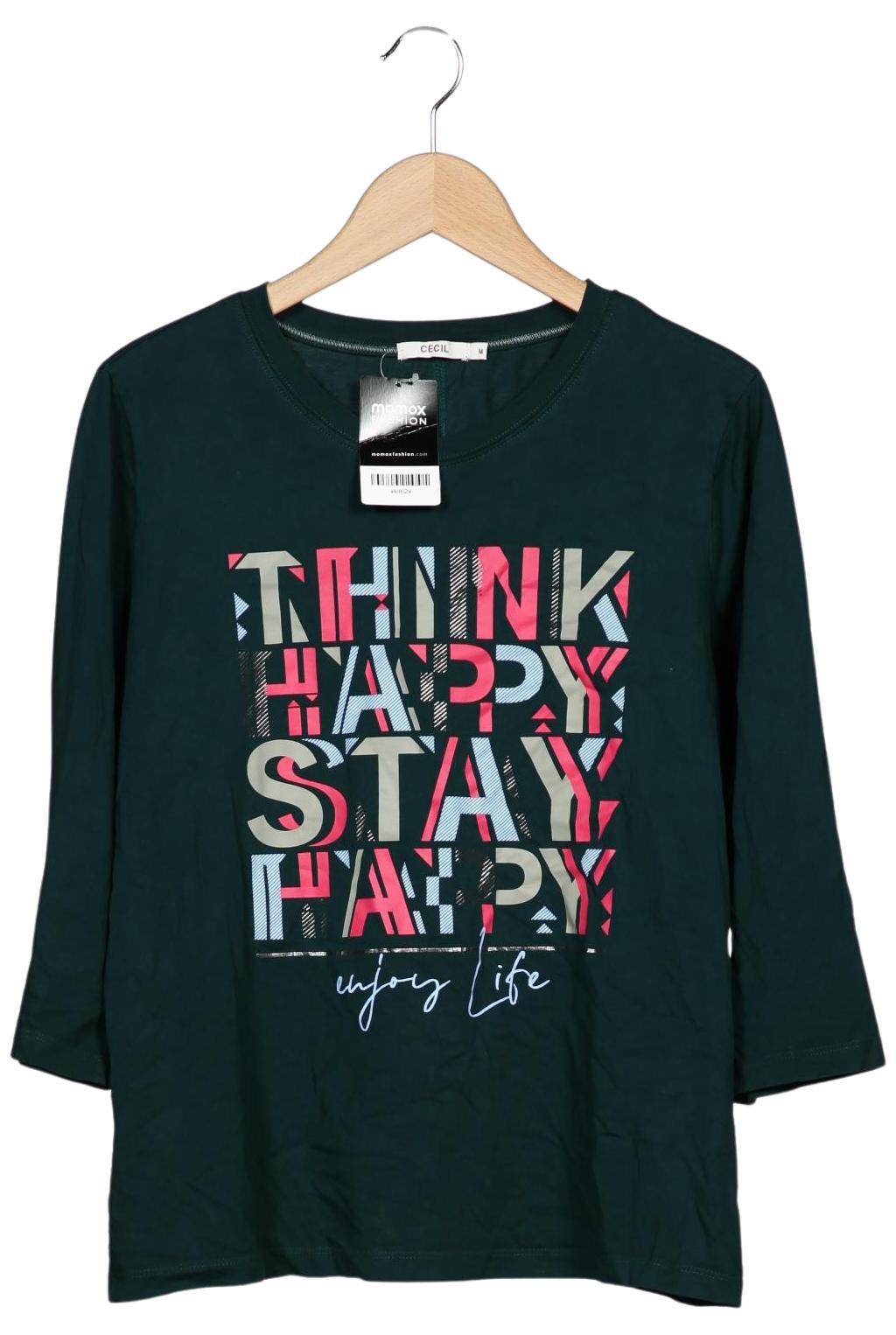 

Cecilie Copenhagen Damen Langarmshirt, grün, Gr. 38