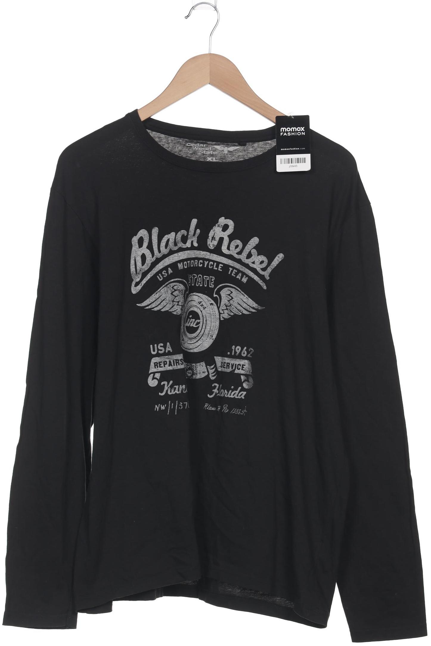 

Cedar Wood State Herren Langarmshirt, schwarz, Gr. 54