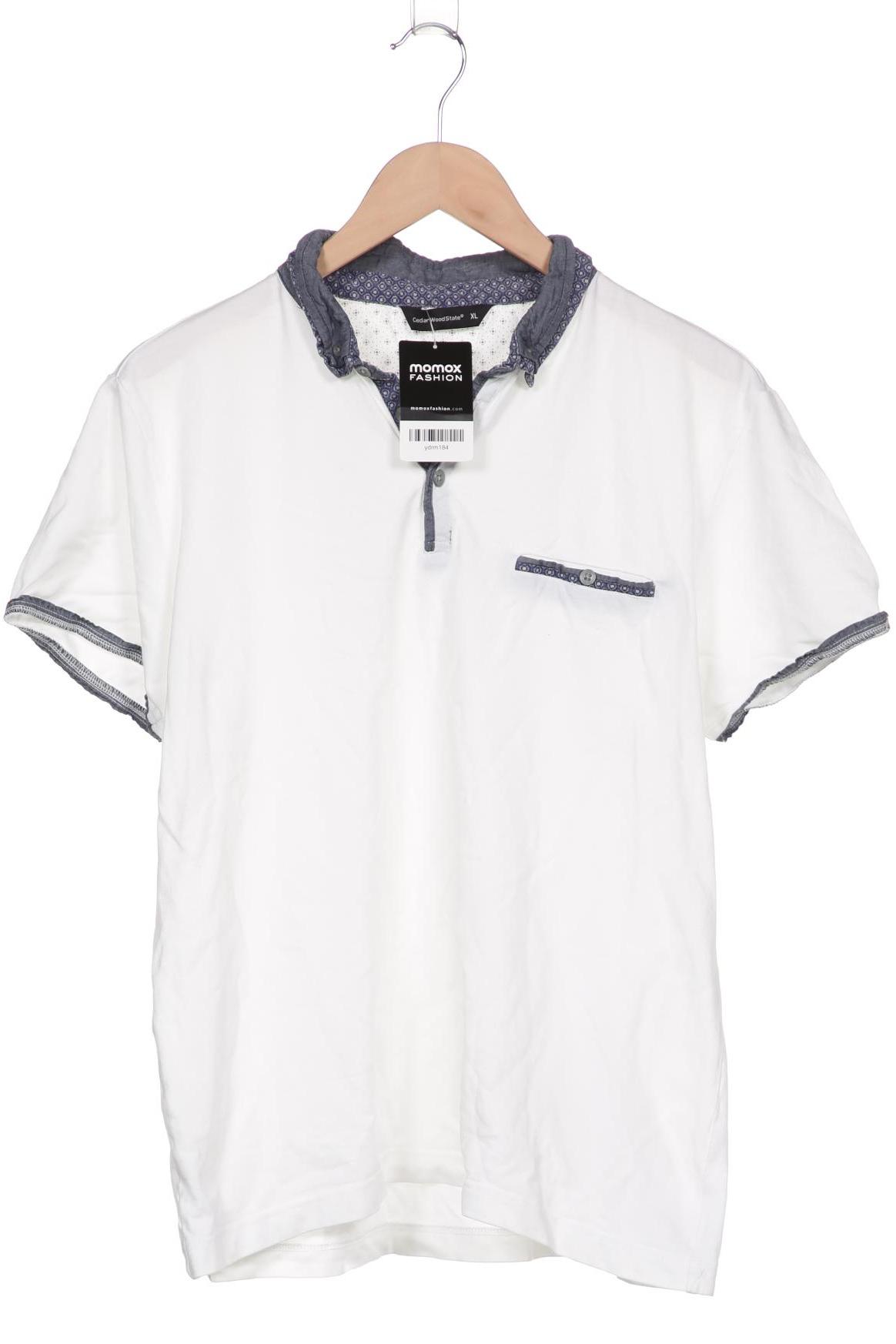 Thumbnail - Cedar Wood State Herren Poloshirt, weiß, Gr. 54