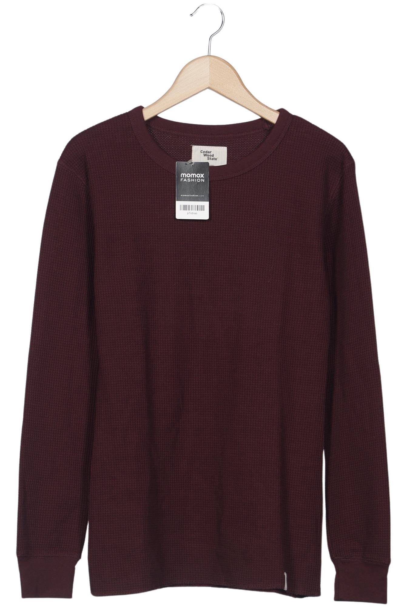 Thumbnail - Cedar Wood State Herren Langarmshirt, bordeaux, Gr. 52