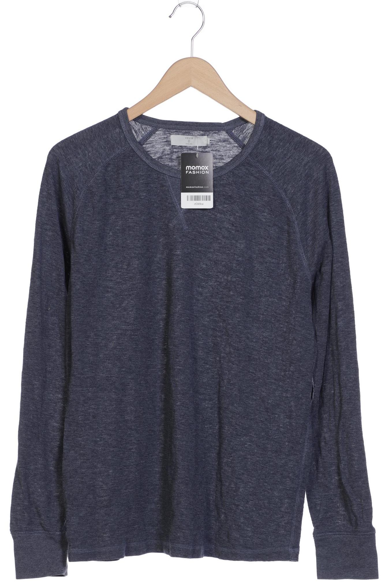

Celio Herren Langarmshirt, blau, Gr. 52