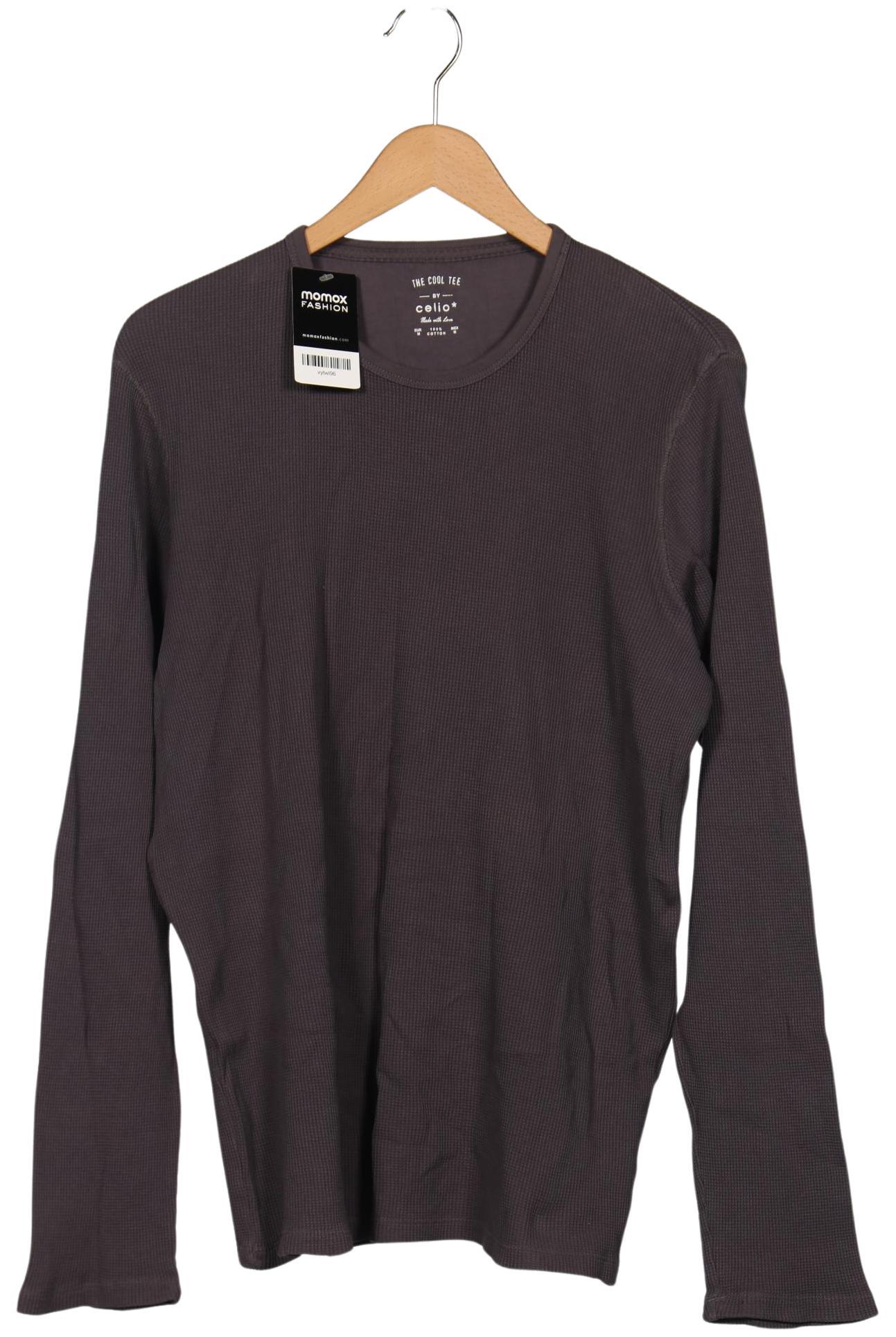 Thumbnail - Celio Herren Langarmshirt, grau, Gr. 48