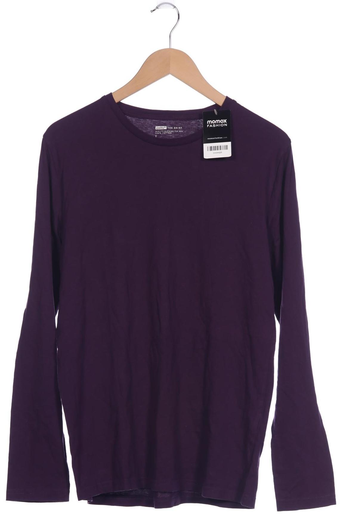 

Celio Herren Langarmshirt, flieder, Gr. 52
