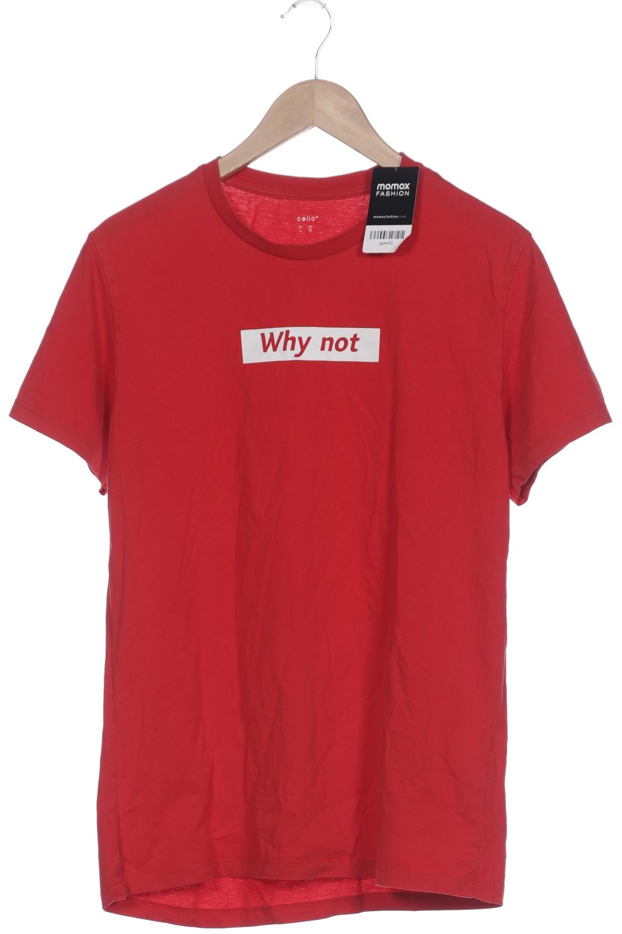 

Celio Herren T-Shirt, rot, Gr. 52