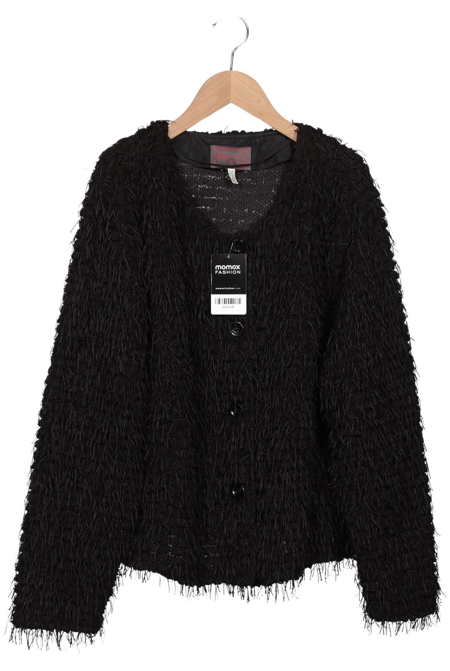 

Chalou Damen Strickjacke, schwarz, Gr. 48