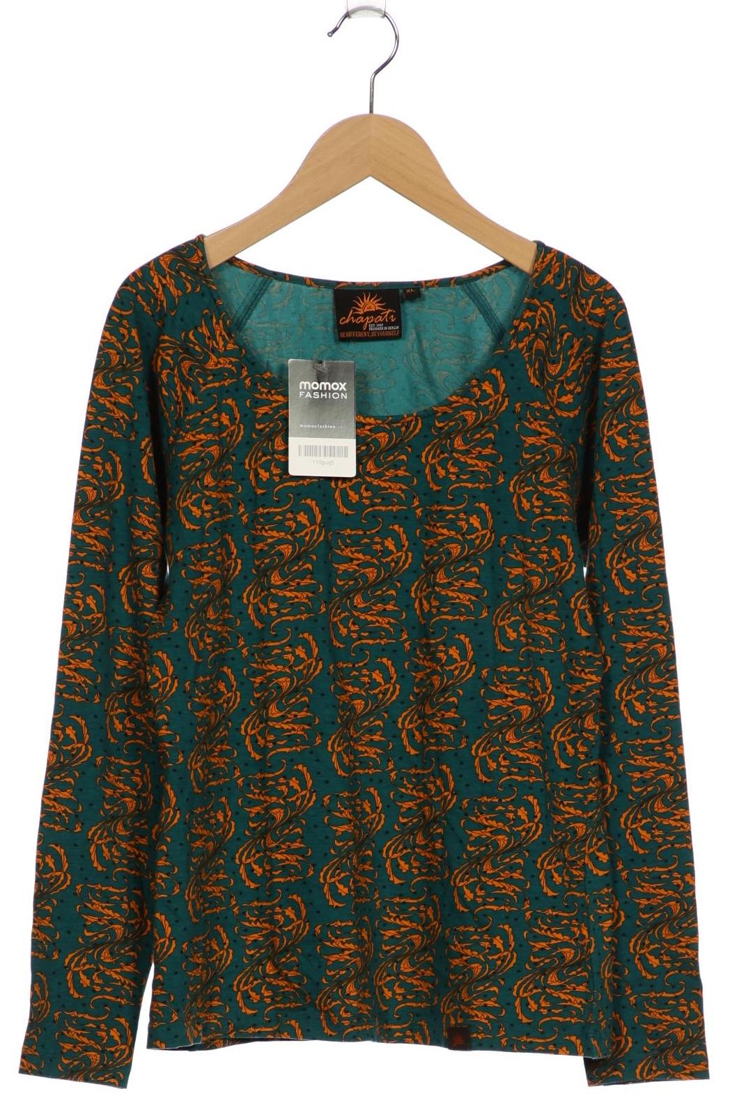 Thumbnail - Chapati Berlin Damen Langarmshirt, türkis, Gr. 44