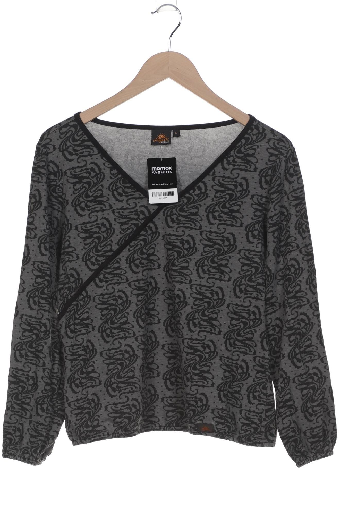 

Chapati Berlin Damen Langarmshirt, grau, Gr. 42