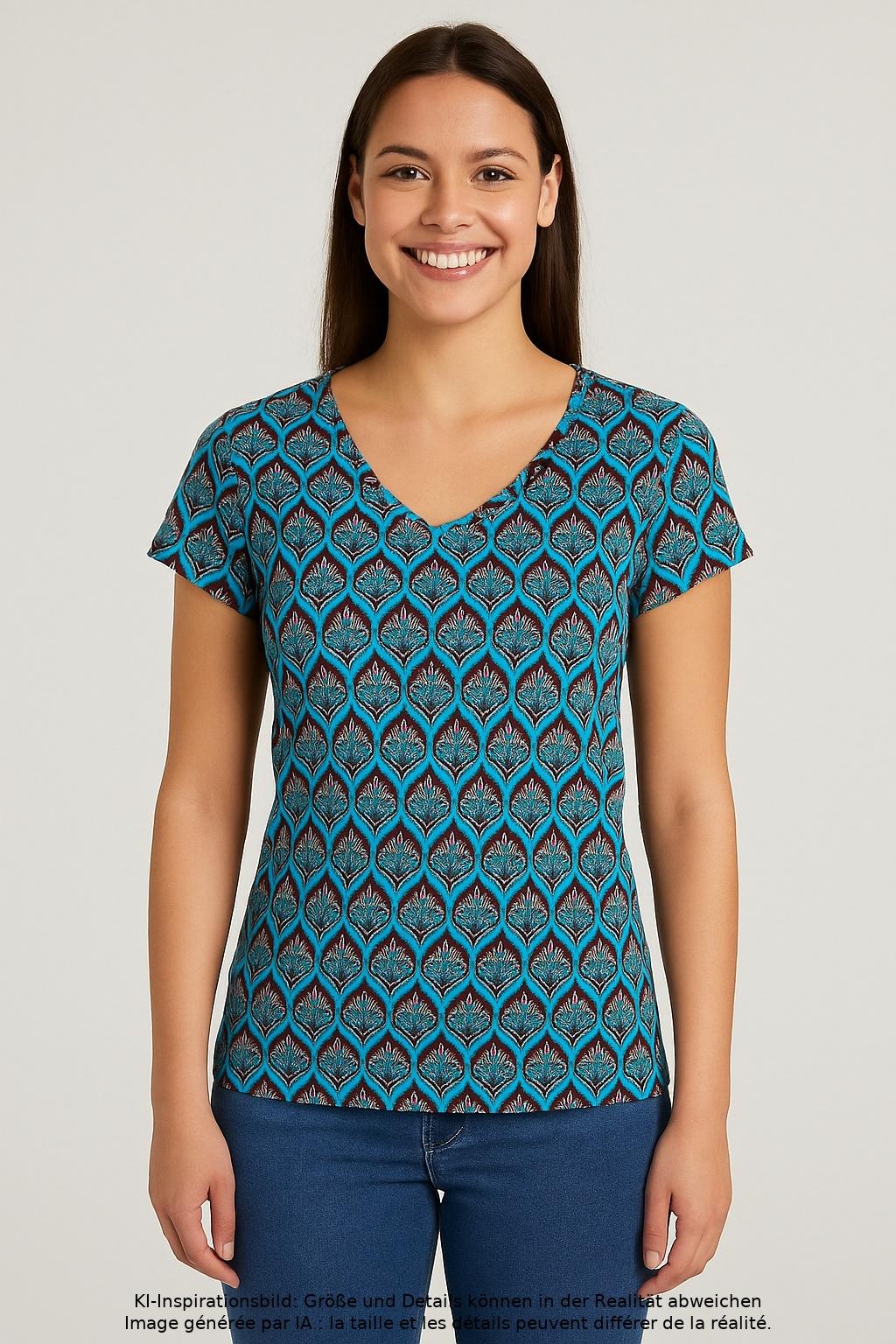 

Chapati Berlin Damen T-Shirt, mehrfarbig, Gr. 36