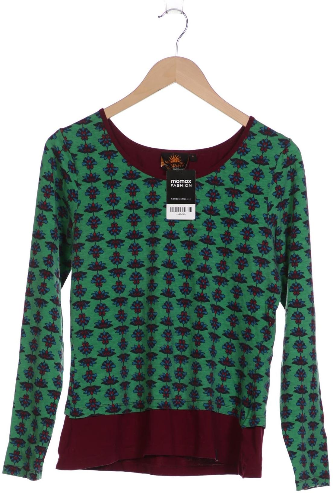 Thumbnail - Chapati Berlin Damen Langarmshirt, grün, Gr. 42