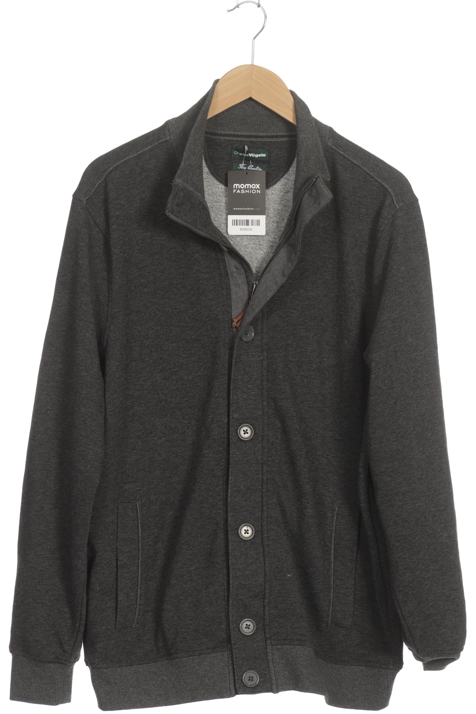 Thumbnail - Charles Vögele Herren Strickjacke, grau, Gr.