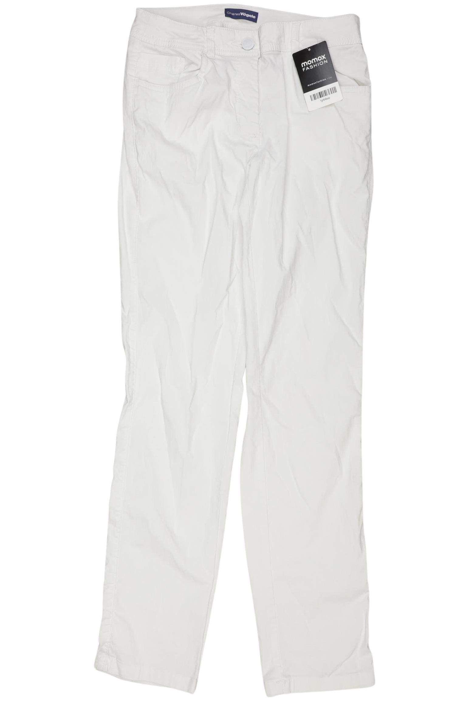 

Charles Vögele Damen Stoffhose, weiß, Gr. 18