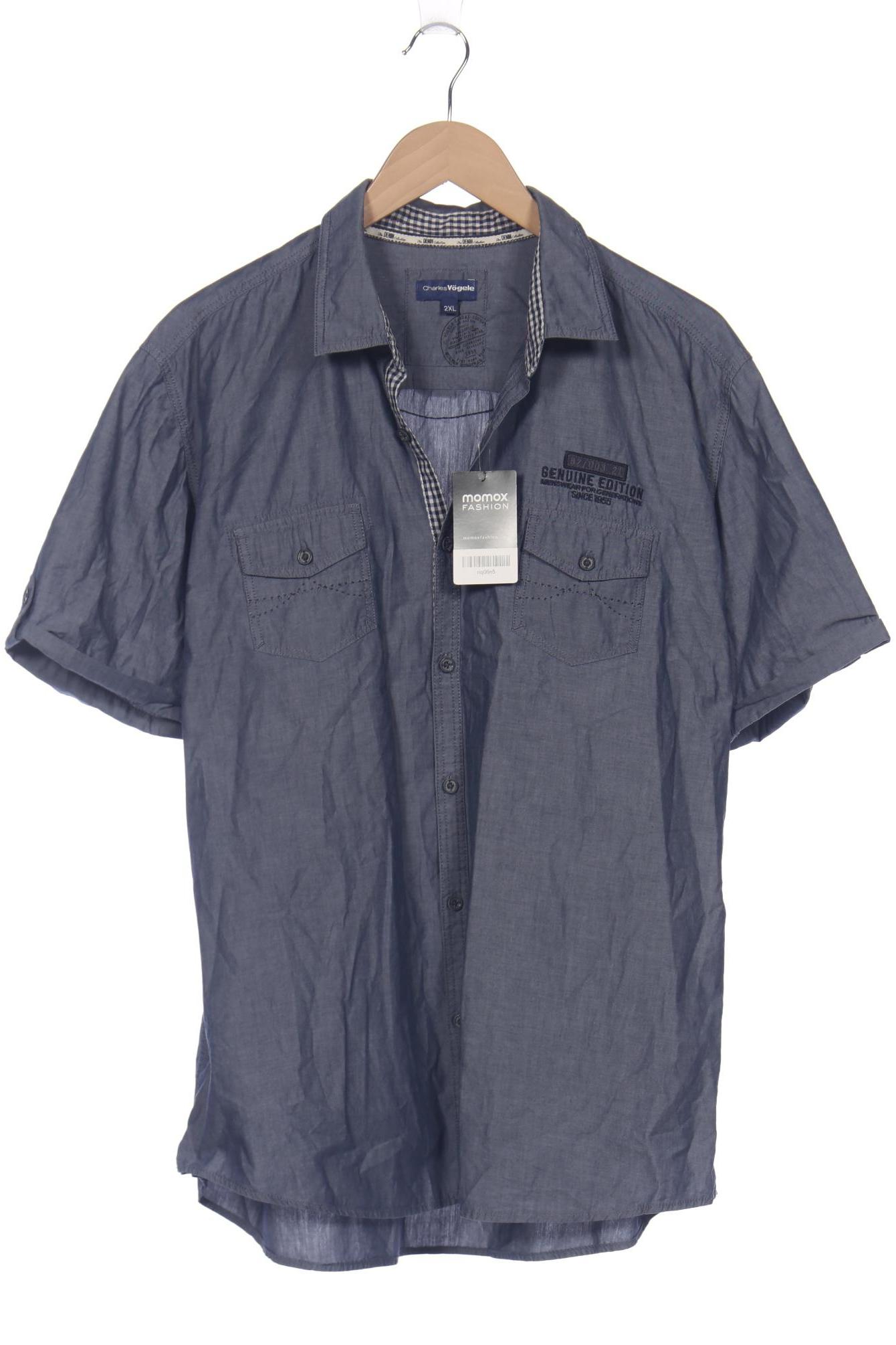 

Charles Vögele Herren Hemd, marineblau, Gr. 56
