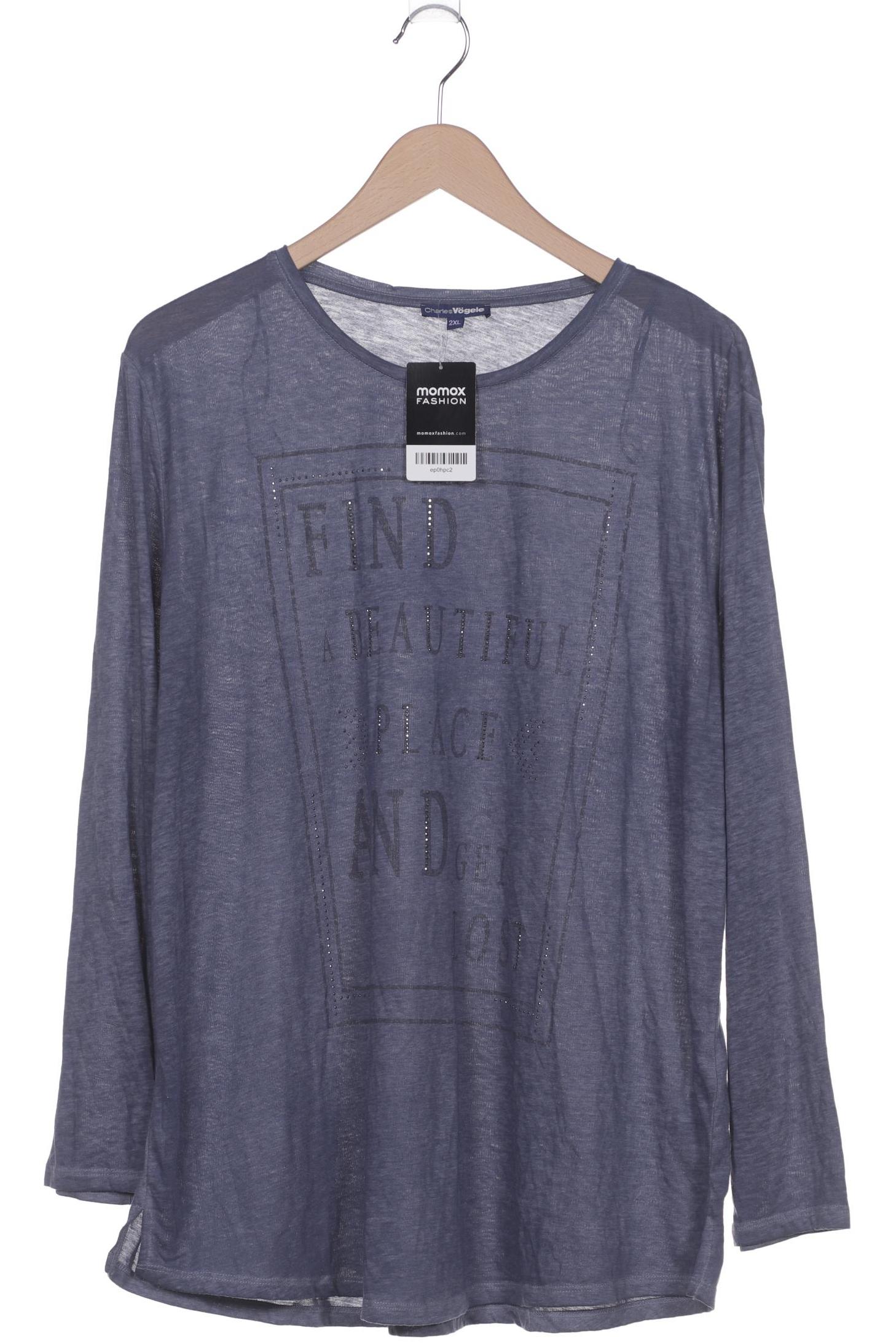 

Charles Vögele Damen Langarmshirt, blau, Gr. 46