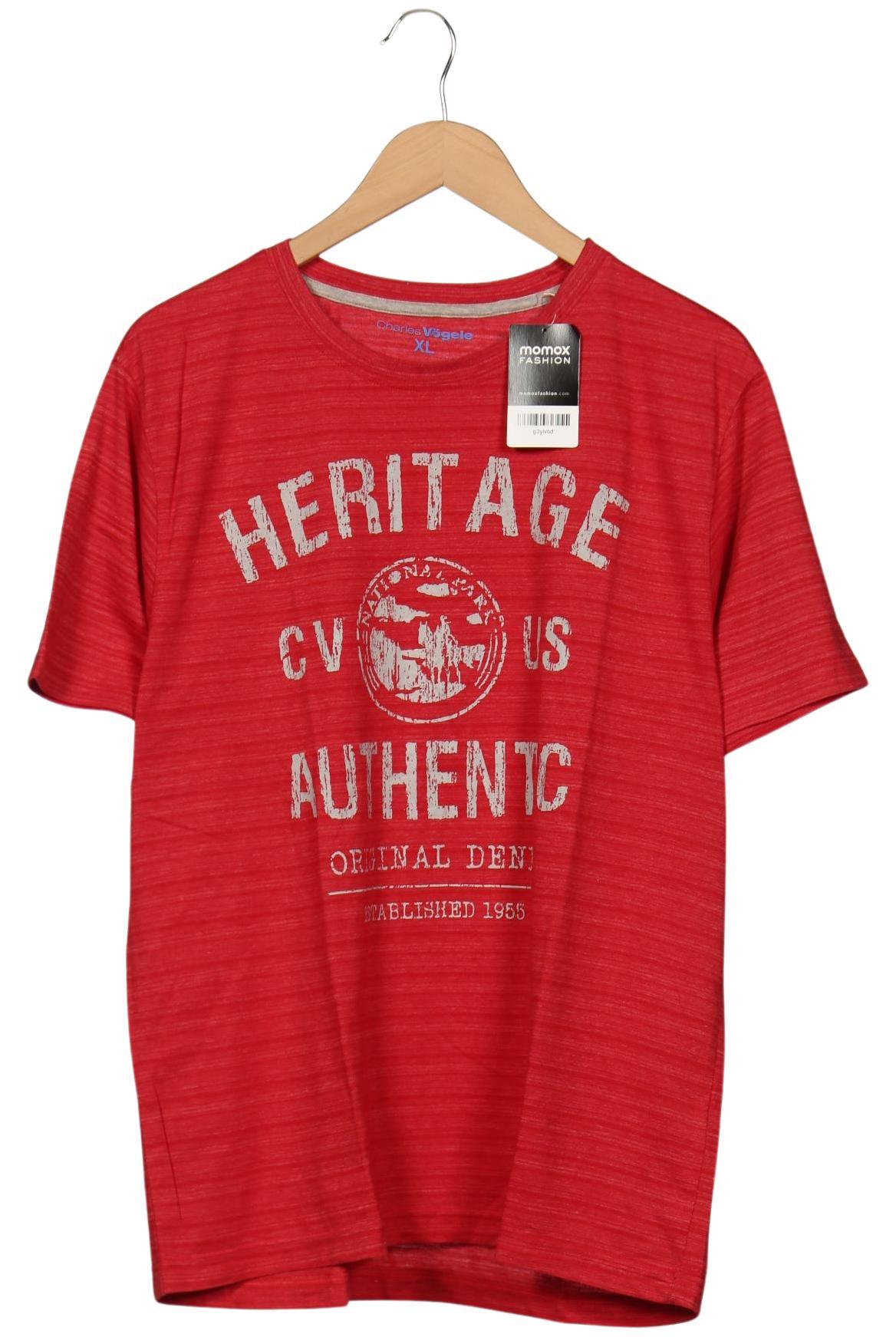

Charles Vögele Herren T-Shirt, rot, Gr. 54